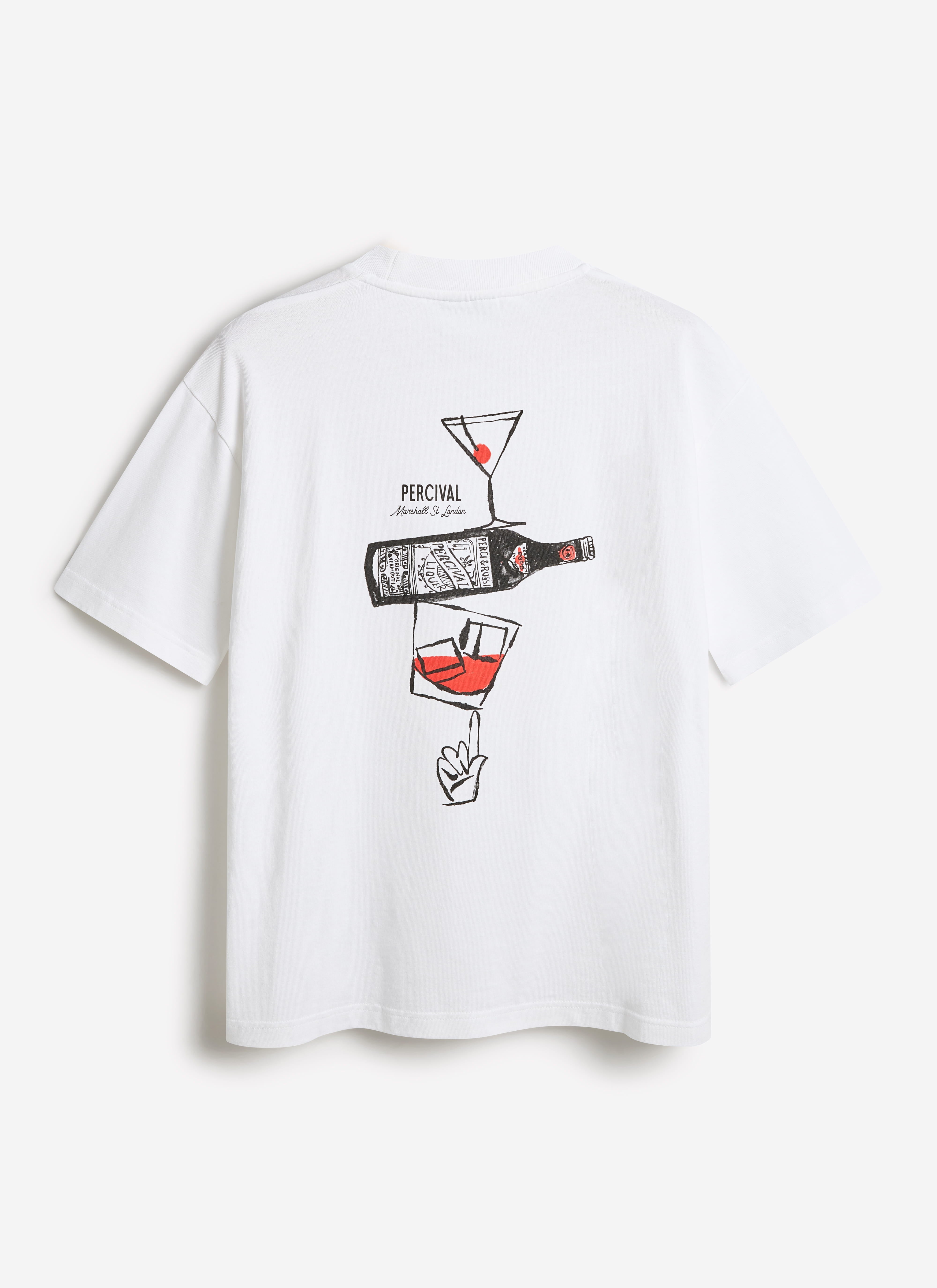 Men's Oversized T-Shirt | Perci & Rossi Martini | Organic Cotton