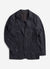 Pinstripe Tailored Blazer | Wool | Black