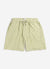 Towelling Shorts | Organic Cotton | Check Sage