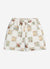 Checkerboard Shorts | Embroidered Linen | Ecru