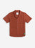 Textured Cuban Shirt | Brick