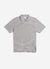 Knitted Zip Polo | Cream with Navy