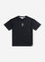 Koi Carp Oversized Auxiliary T Shirt | Embroidered Organic Cotton | Black