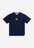 Citrus Oversized Auxiliary T Shirt | Embroidered Organic Cotton | Navy