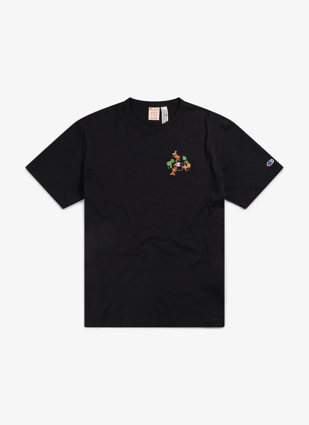 Black and gold champion shirt top