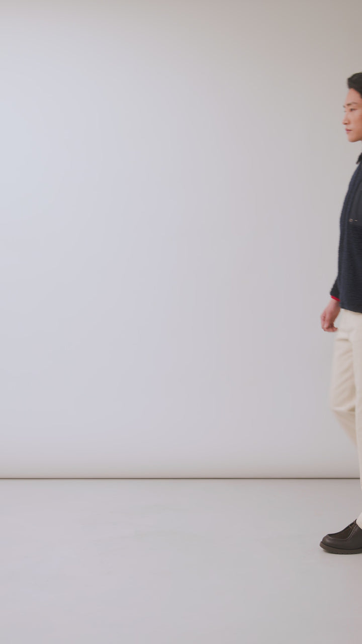 Men's Wool Fleece Jacket | Navy