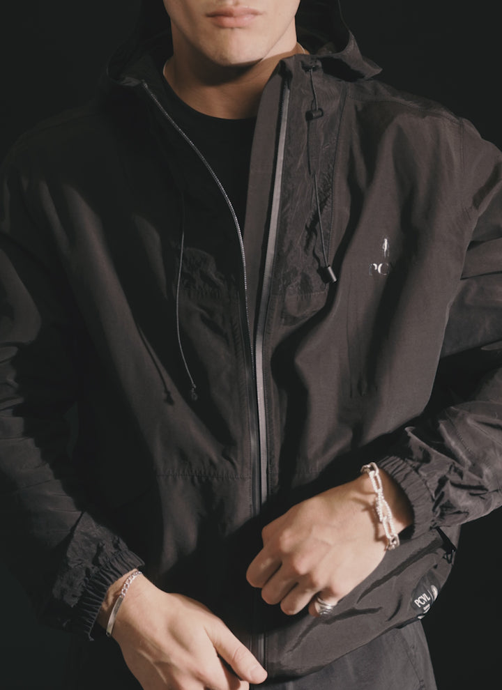 PCVL Zip Through Waterproof Jacket | Black