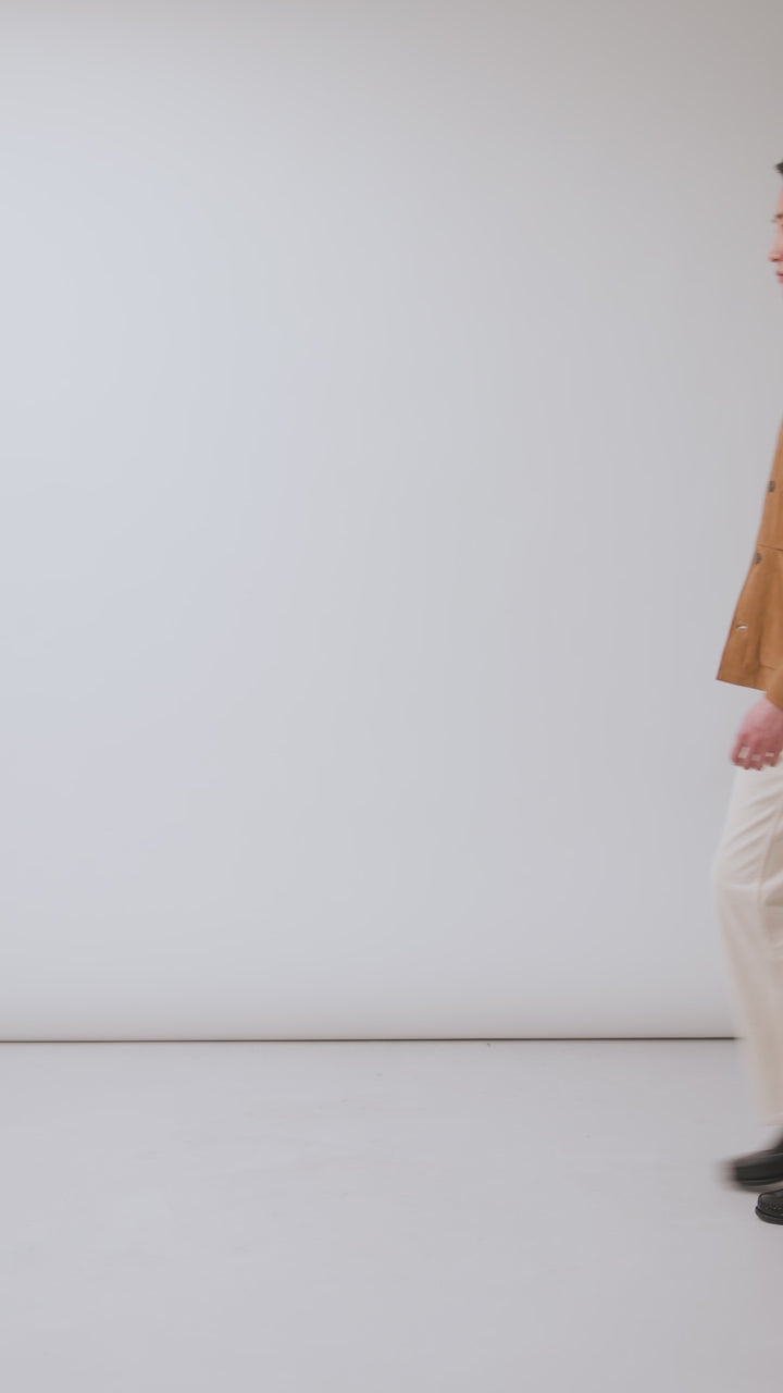 Afterward Suede Chore Jacket | Tan