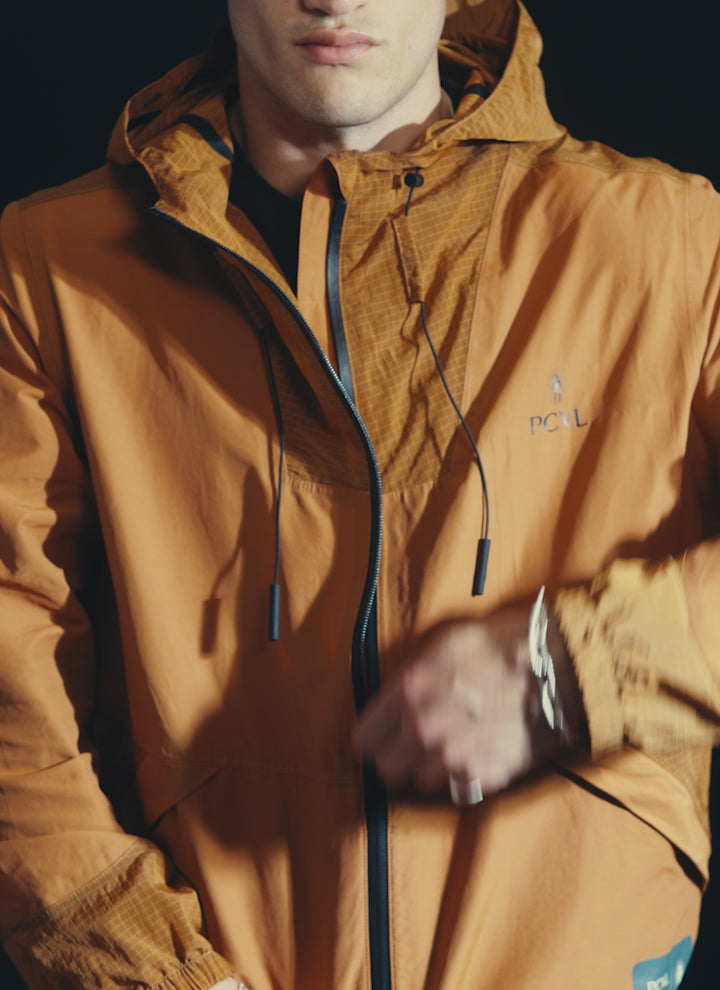 PCVL Zip Through Waterproof Jacket | Rust