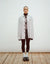 Oversized Stripe Shirt | Aubergine | Percival x Harry Lambert | White