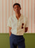 Patchwork Cuban Linen Shirt | Ecru Multi
