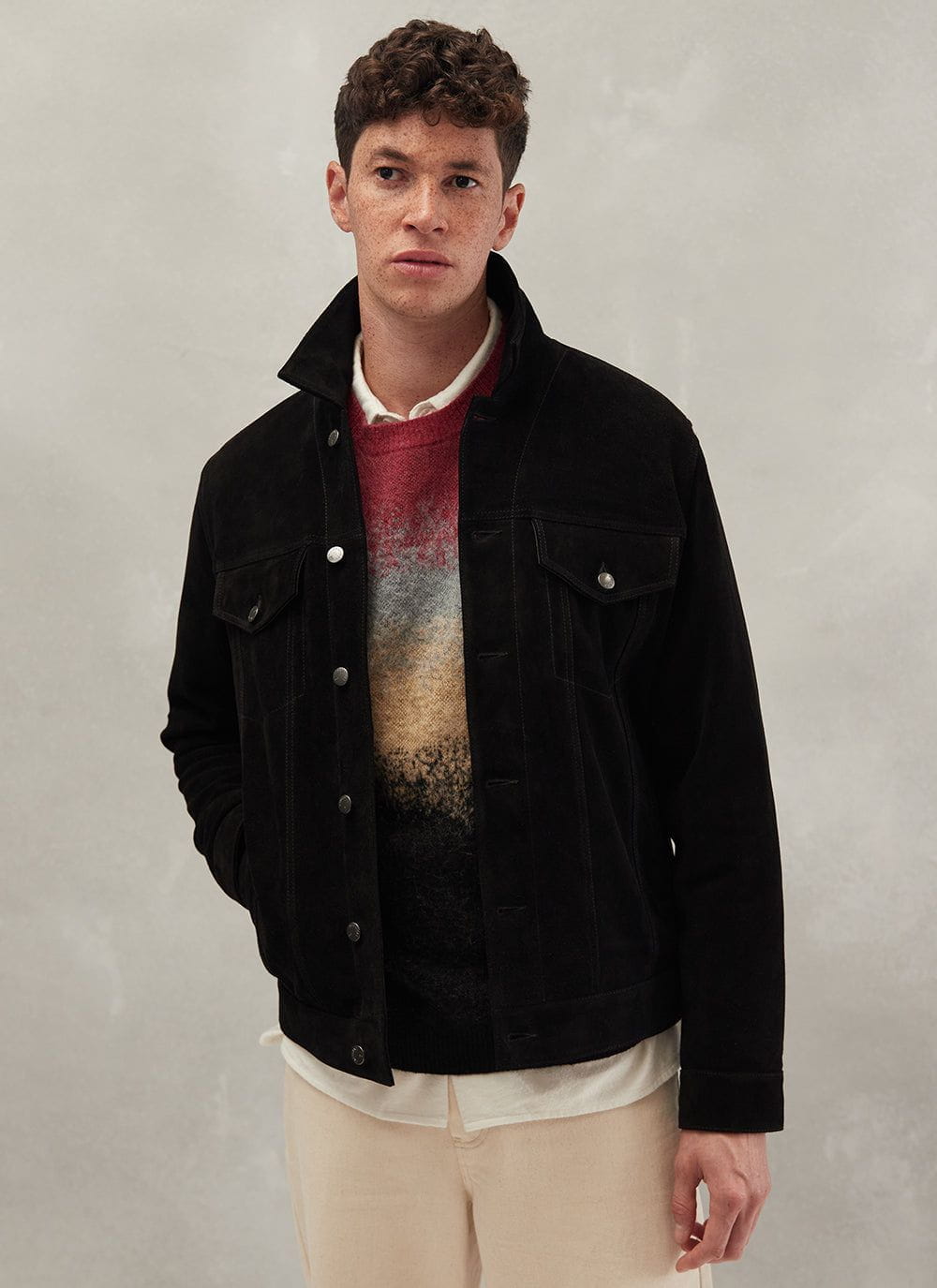Mens western suede jacket store
