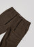 Mini Check Everyday Trousers | Wool Blend | Espresso