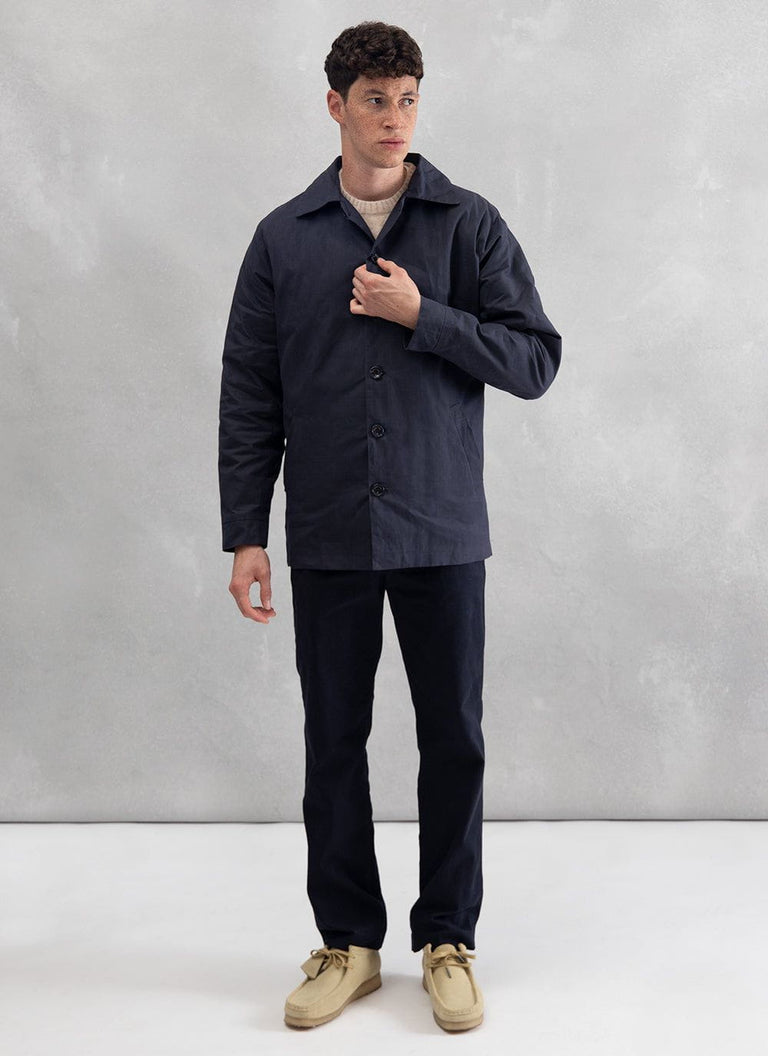 Ripstop Mac Navy Percival Menswear
