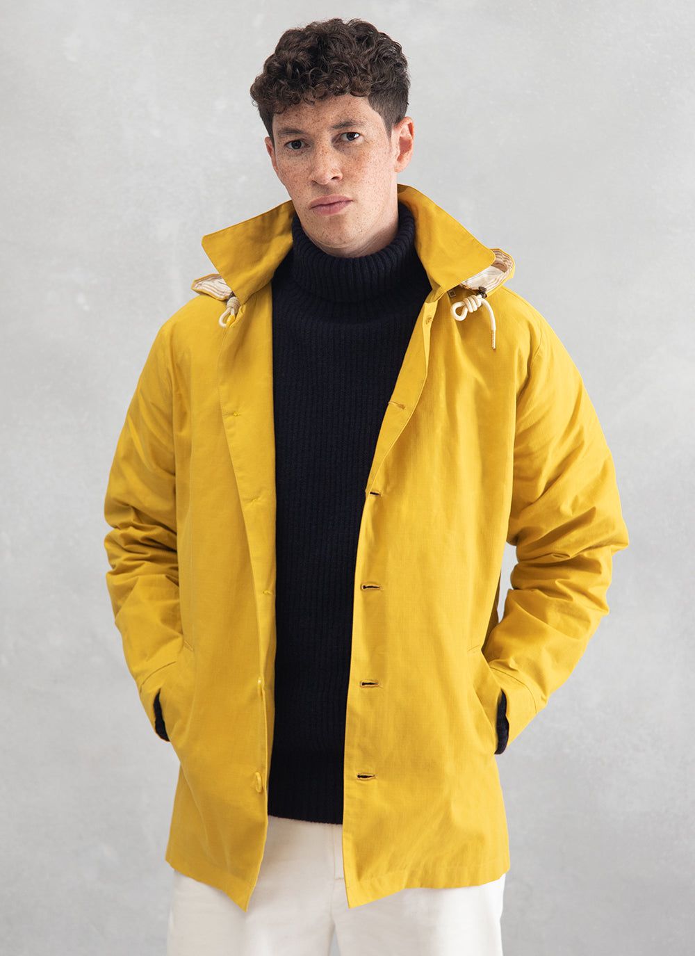 Men's Ripstop Rain Jacket | Water Proof Mac | Mustard & Percival Menswear
