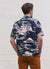 Cuban Short Sleeve Shirt Fuji Pagoda Navy