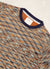 T Shirt | Blue with Orange Space Dye