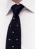 Polka Dot Silk Tie | Navy