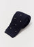 Polka Dot Silk Tie | Navy