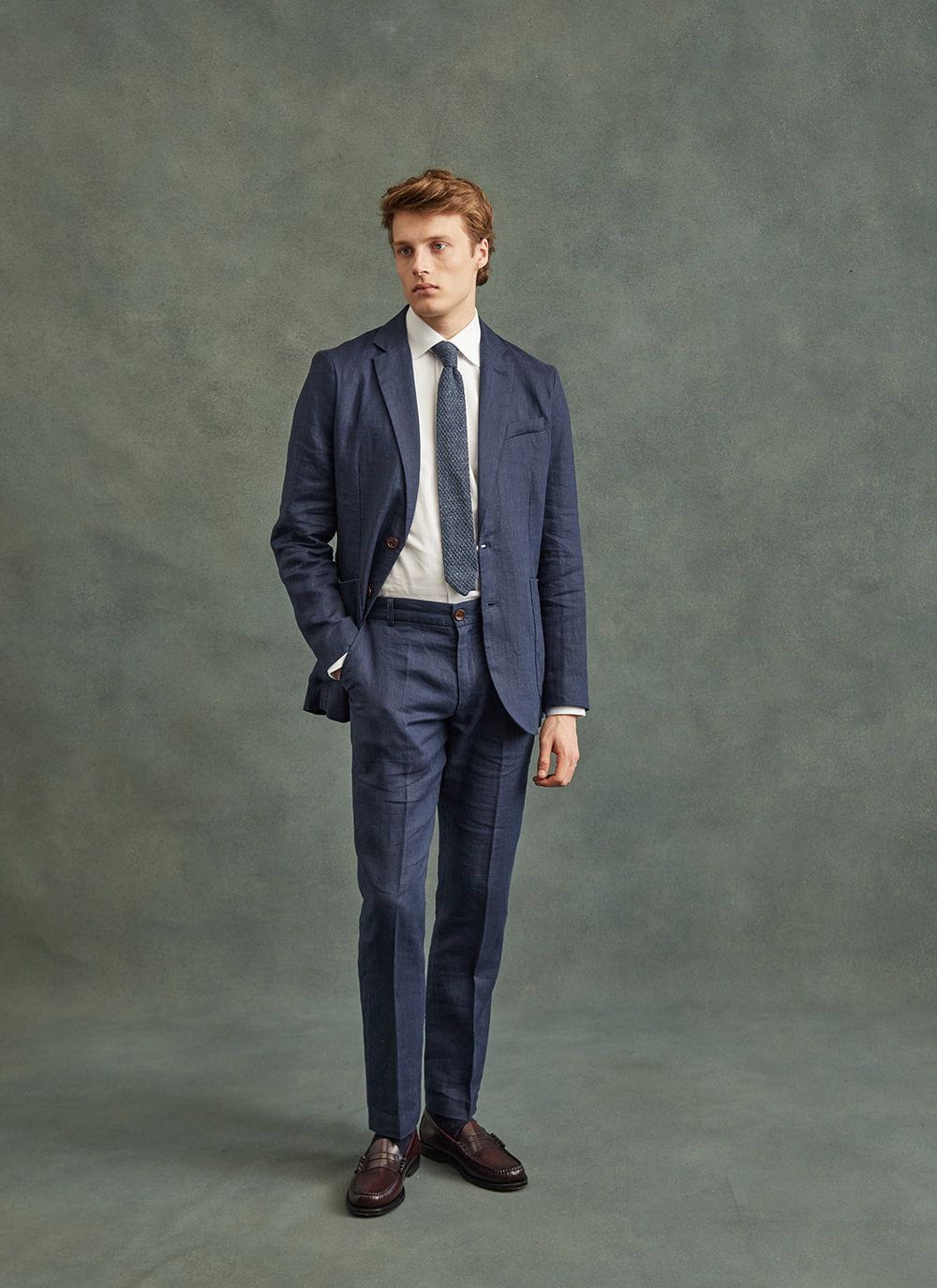 Navy Marl