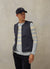 Weave Stripe Crew Neck | Heather Blue