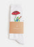 Socks | Jacquard Shroom Frog | White