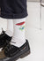 Socks | Jacquard Shroom Frog | White