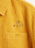 Blanket Overshirt | Embroidered Casentino Wool | Mustard