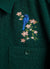 Blanket Overshirt | Embroidered Casentino Wool | Forest