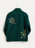 Blanket Overshirt | Embroidered Casentino Wool | Forest