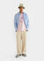 pink t shirt with purple print of aubergine