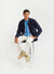 Bomber Jacket | Cotton Suede | Navy