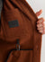 brown casentino overshirt inner pocket detail with carabiner