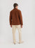 brown casentino overshirt seen from back