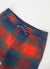 teal check track pants