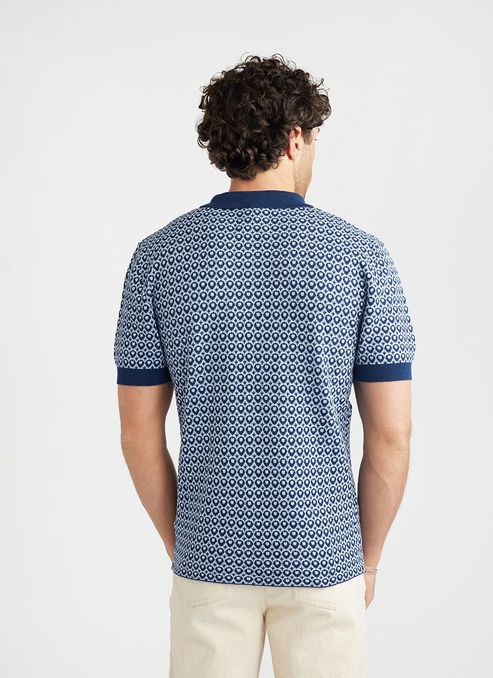 Blue Jacquard