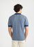 Casa Piccante Shirt | Knitted Cotton | Blue Jacquard