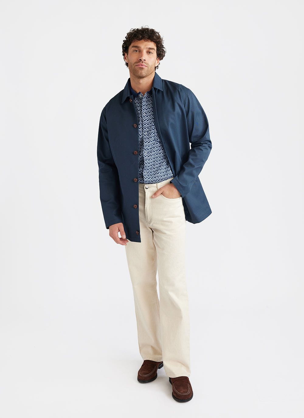 Blue Jacquard