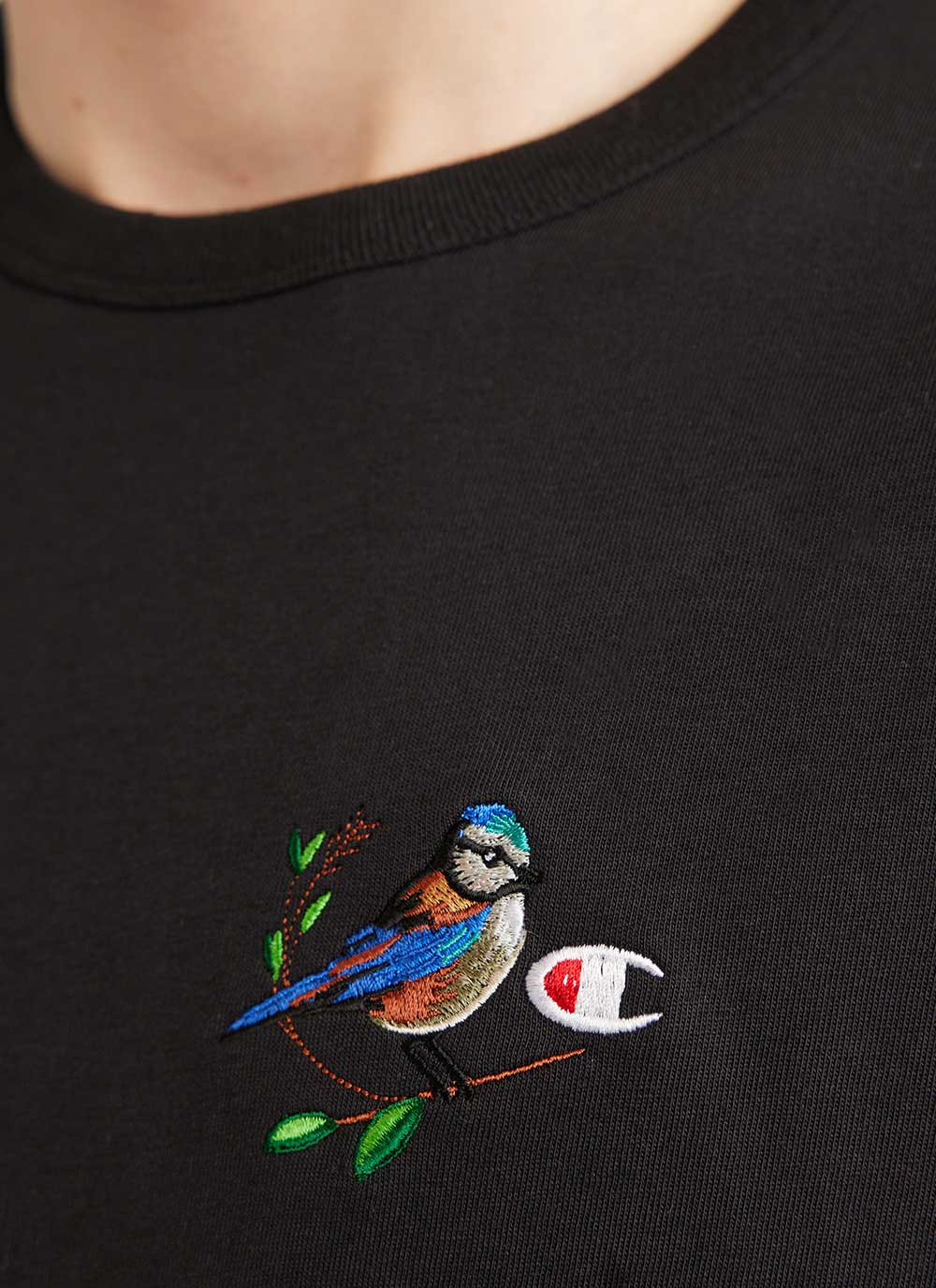 Champion t shirt blue discount