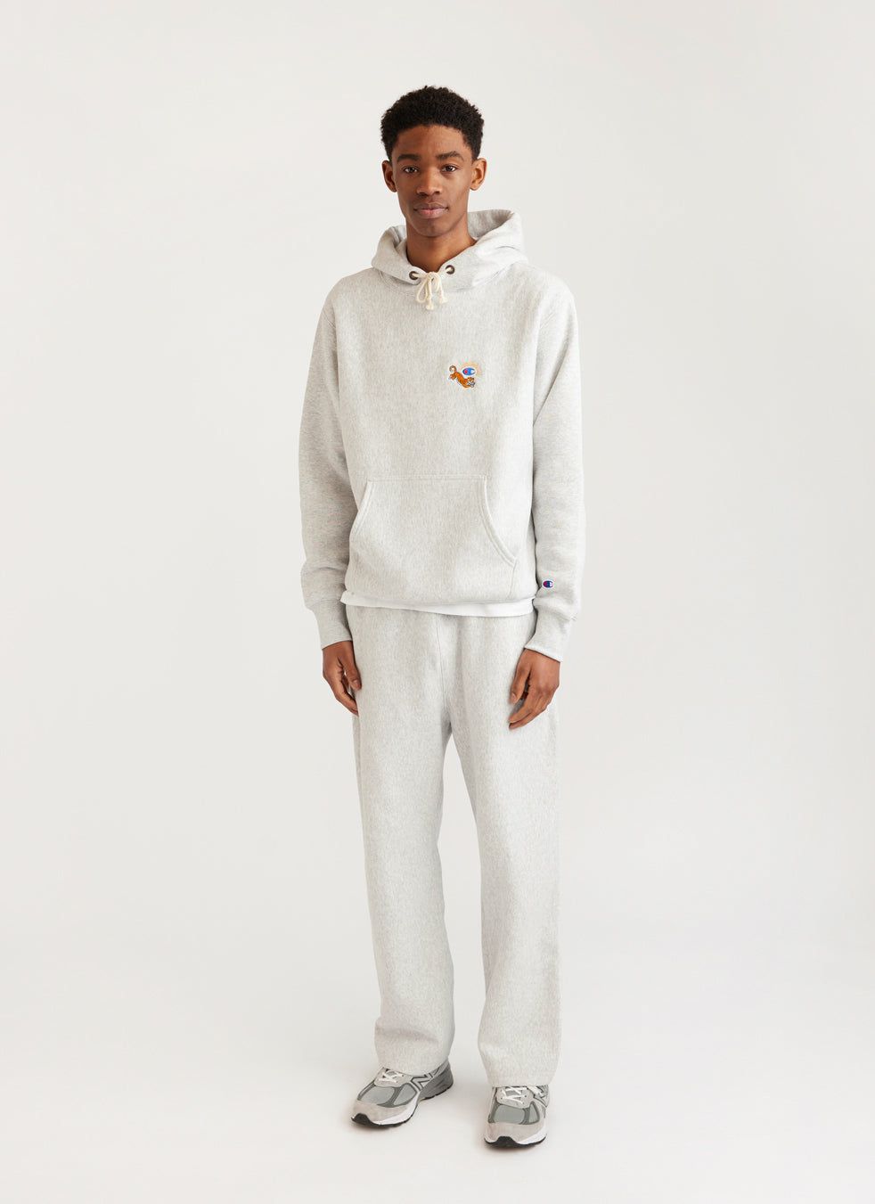 Champion hoodie embroidered sleeve discount