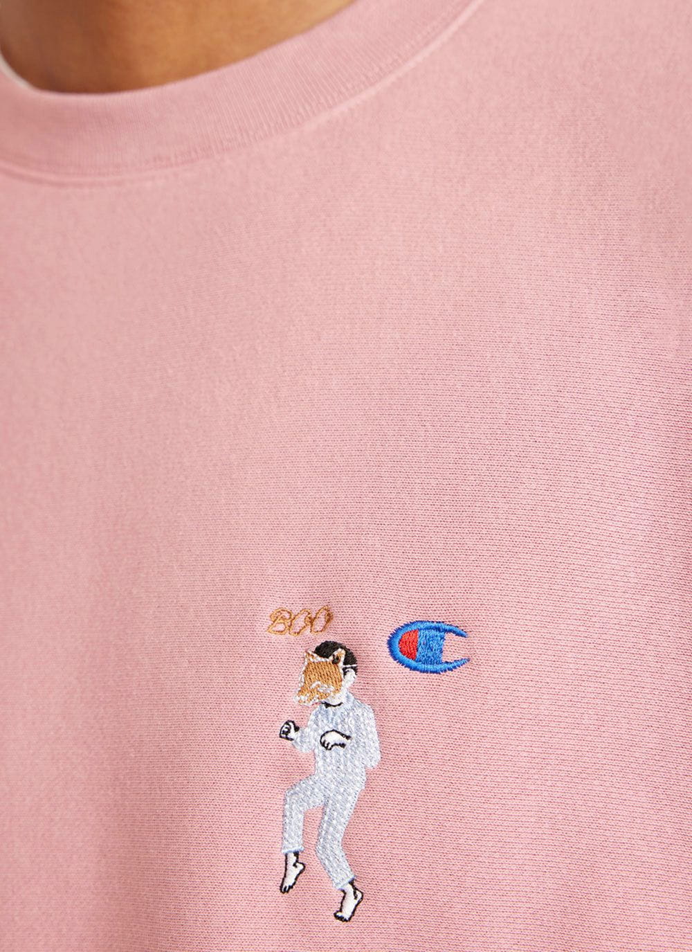 Men s Sweatshirt Boo Champion x Percival Pink Percival