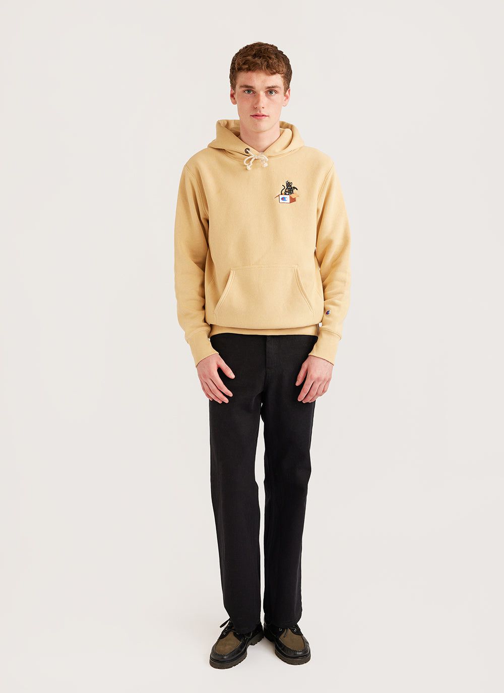 Champion wheat hoodie store