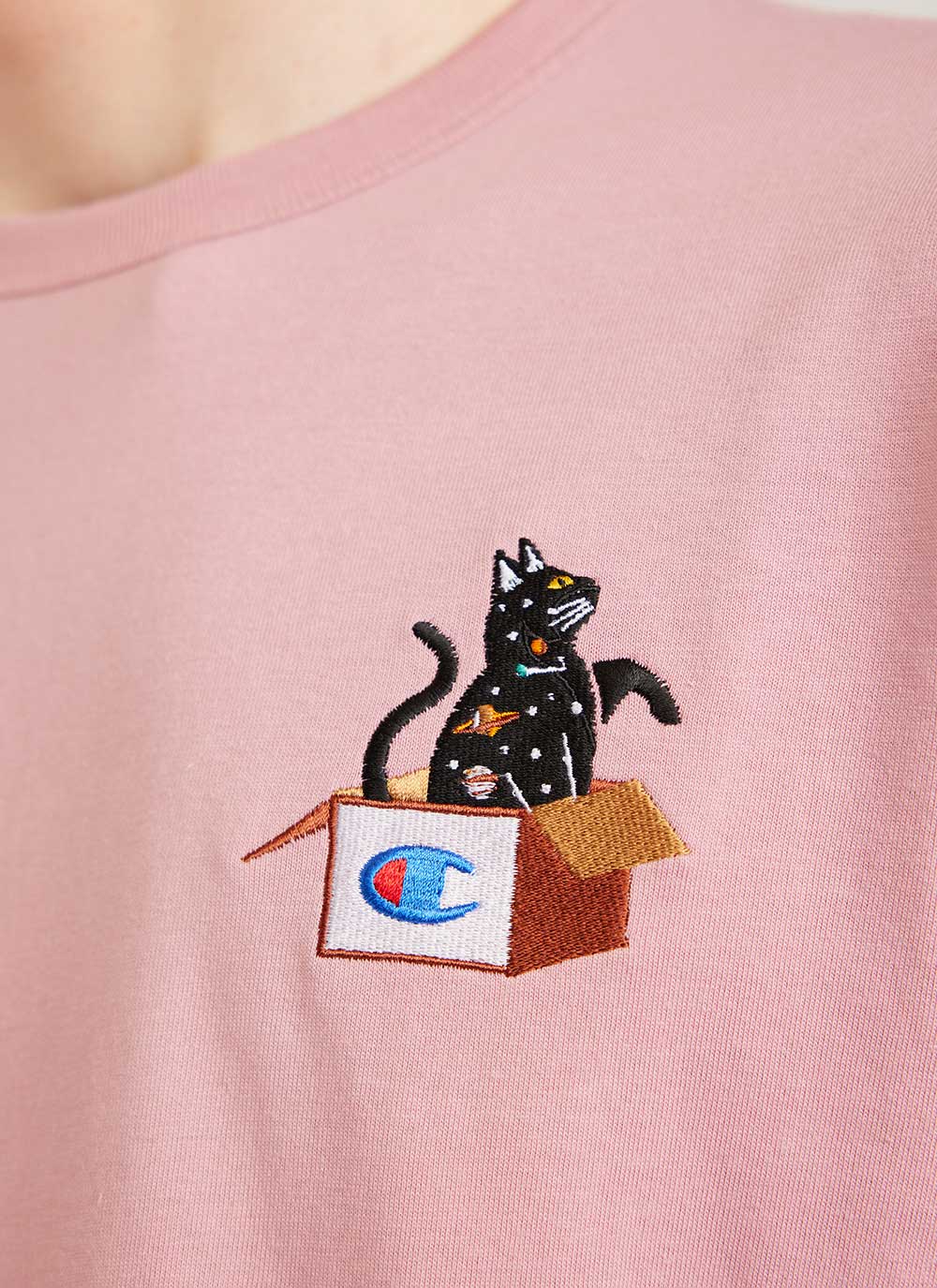 Pink cat deals t shirt
