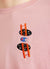 Space Ladder Oversized T Shirt | Champion and Percival | Pink