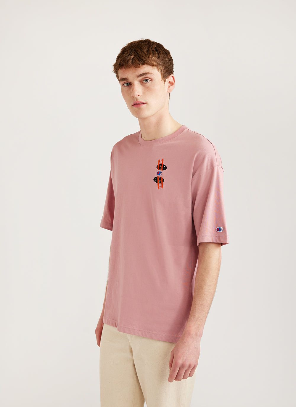 T shirt champion rose top