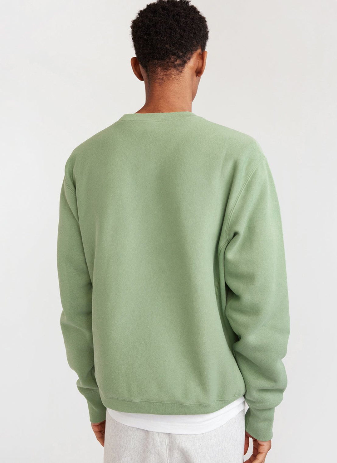 Men's Green Embroidered Champion Sweatshirt | Watering Can | Percival  Menswear