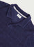 Towelling Polo | Organic Cotton | Check Navy