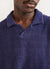 Towelling Polo | Organic Cotton | Check Navy