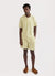 Towelling Polo | Organic Cotton | Check Sage