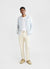 Check Long Sleeve Cuban Linen Shirt | Blue